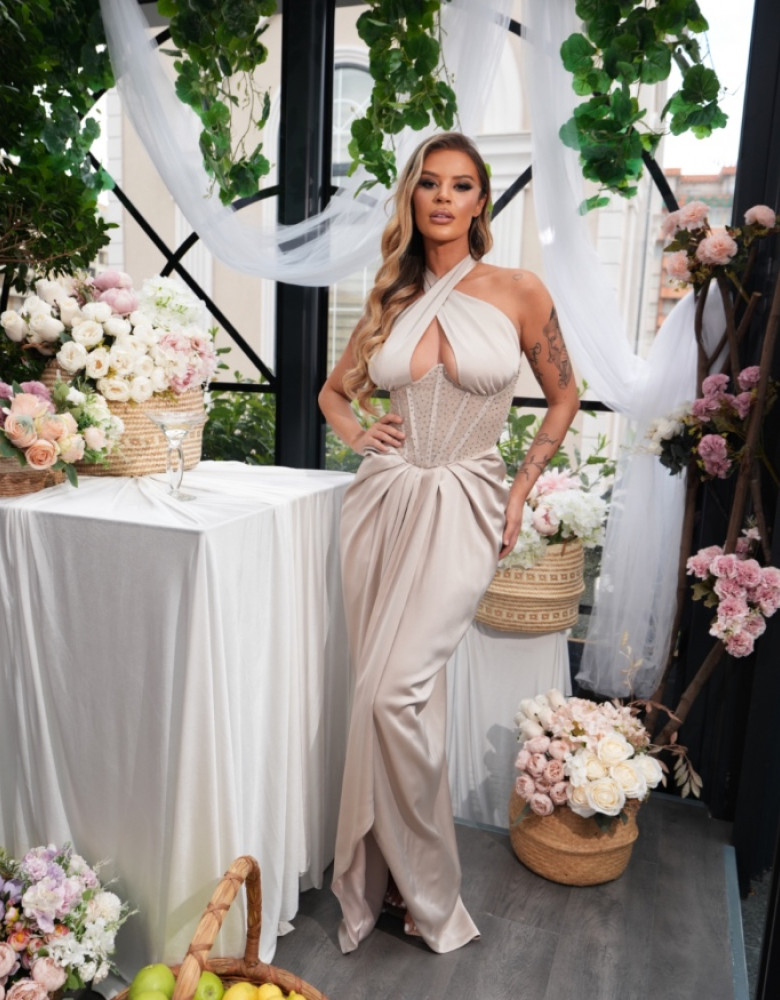 NOEMIE CHAMPAGNE DRESS