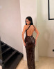 RENATA DRESS - BROWN