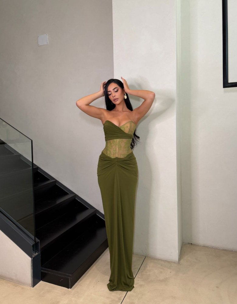ODETTE DRESS - GREEN