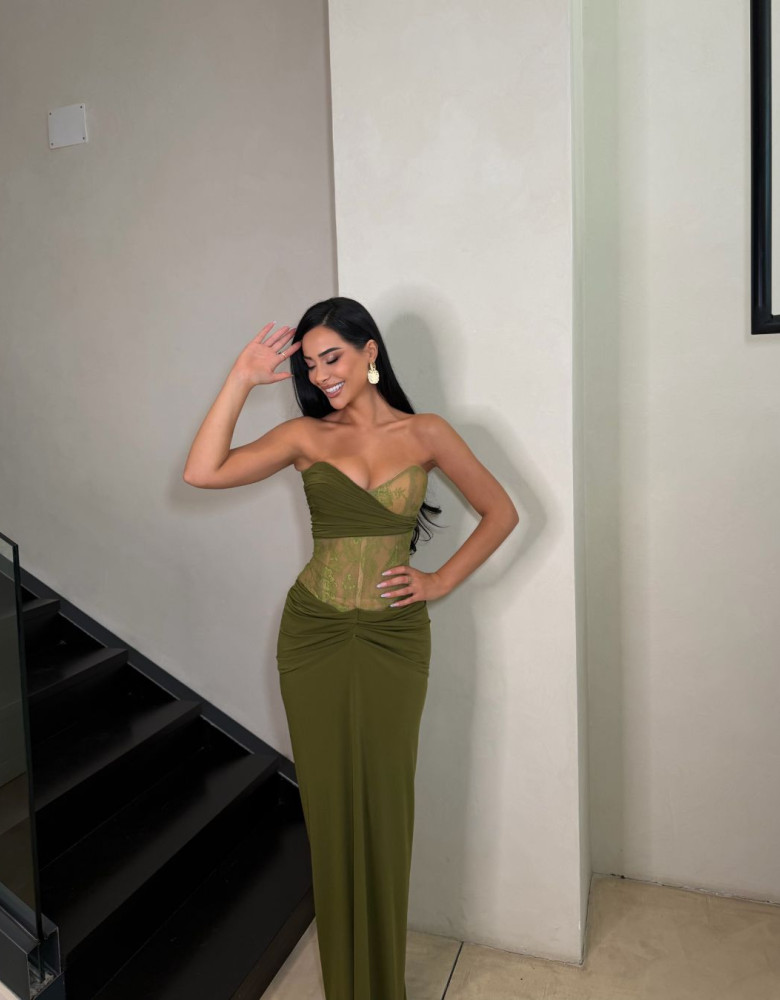 ODETTE DRESS - GREEN