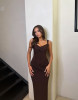 KALINA DRESS - BROWN