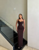 KALINA DRESS - BROWN