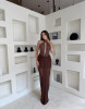 EMILIA DRESS - BROWN