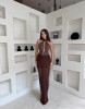 EMILIA DRESS - BROWN