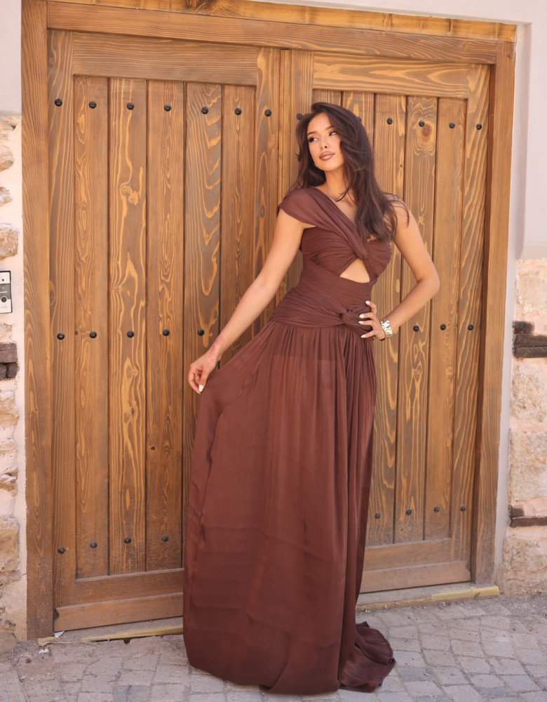 MONROE DRESS - brown