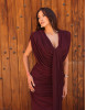ISADORA DRESS - BURGUNDY