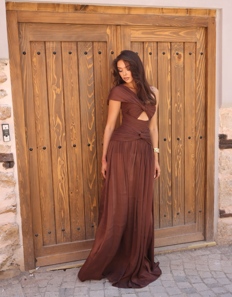 MONROE DRESS - brown