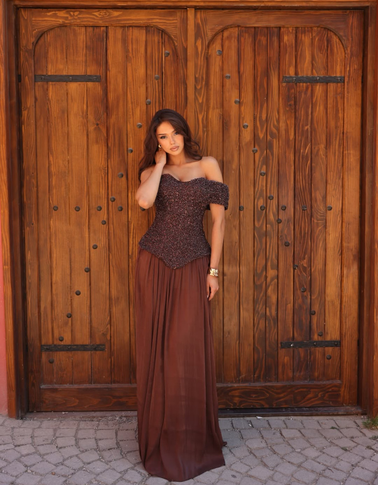 MARCELLA DRESS - brown