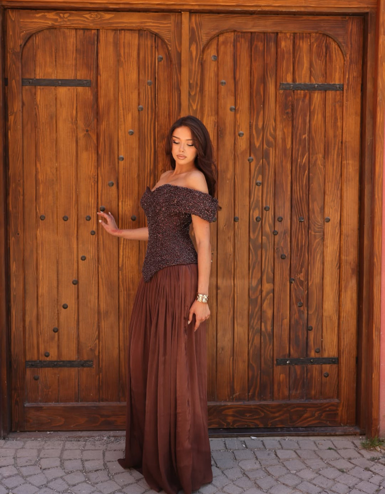 MARCELLA DRESS - brown
