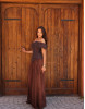 MARCELLA DRESS - brown