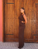 SIENNA DRESS - BROWN