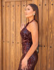 SANGRIA DRESS - BURGUNDY