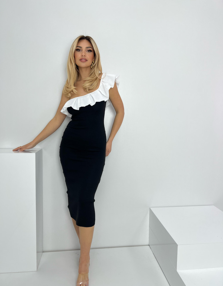 BLACK-WHITE DRESS